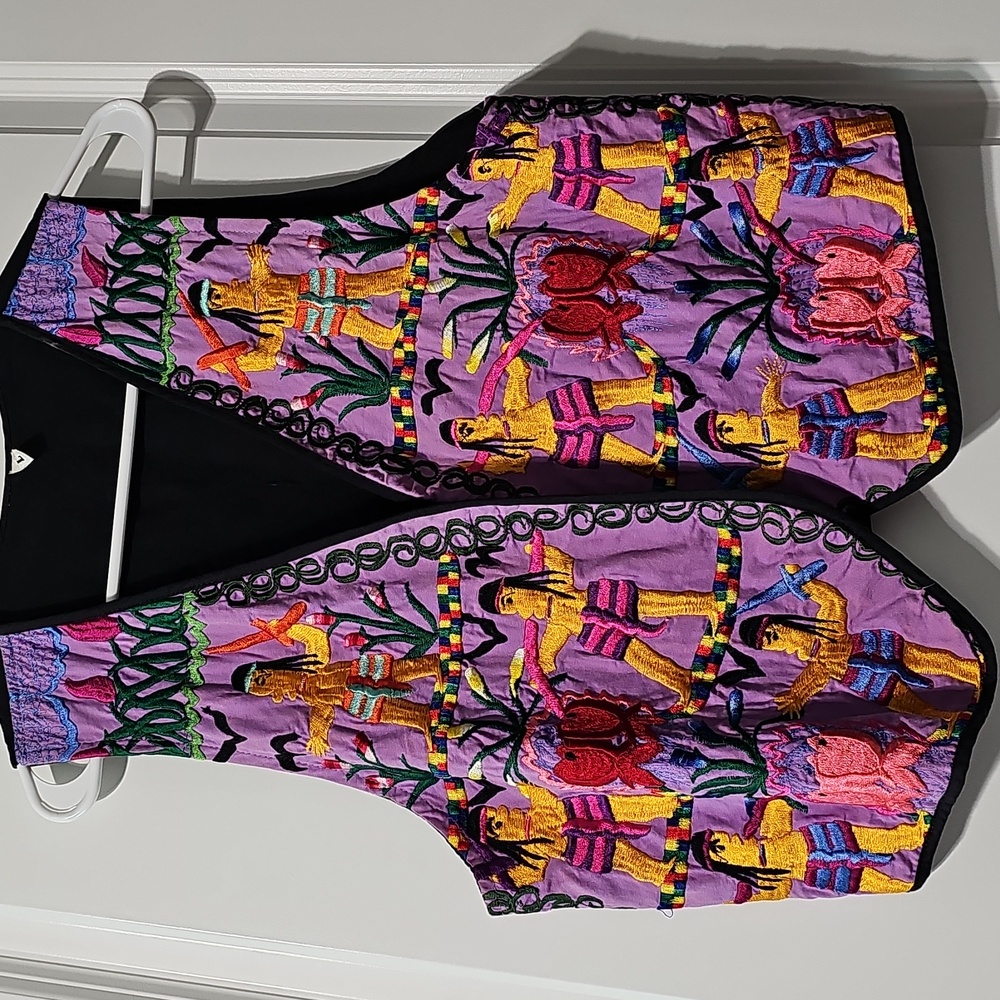 Vintage Guatemalan Mayan Folk Vest